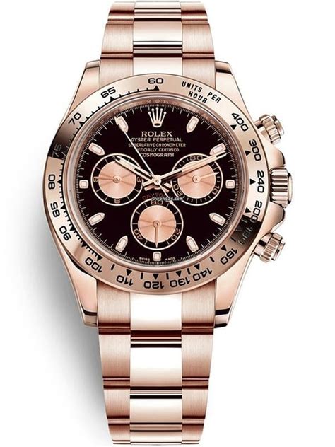 rolex black dial with gold|rose gold daytona black dial.